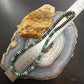 Southwestern Style Copper 8mm Navajo Pearl Saucer & Turquoise Disk Necklace For Women