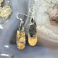 Sterling Silver Teardrop Maligano Jasper Slab Dangle Earrings For Women #501