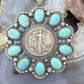 Genuine 90% Silver Walking Liberty Half Dollar Coin w/Turquoise Unisex Pendant