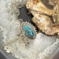 Sterling Silver Southwestern Style Marquise Copper Turquoise Ring For Women