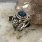 Carolyn Pollack Vintage Southwestern Style Sterling Silver Oval Apatite Decorated Ring For Women