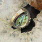 Carolyn Pollack Sterling Oval Abalone & Crystal Quartz Doublet Ring For Women