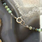 Sterling Silver 4mm Faceted Hubei Turquoise Beads 18" Necklace For Women
