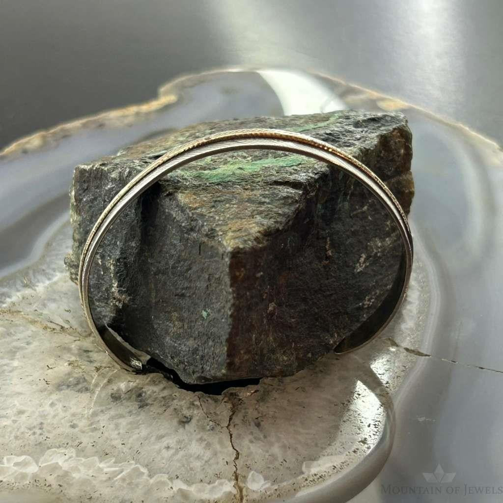 Lena Platero Native American Sterling Silver & Gold Plated Bracelet For Women