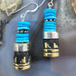 Tommy & Rosita Singer Sterling Silver Turquoise Beads Dangle Earrings For Women