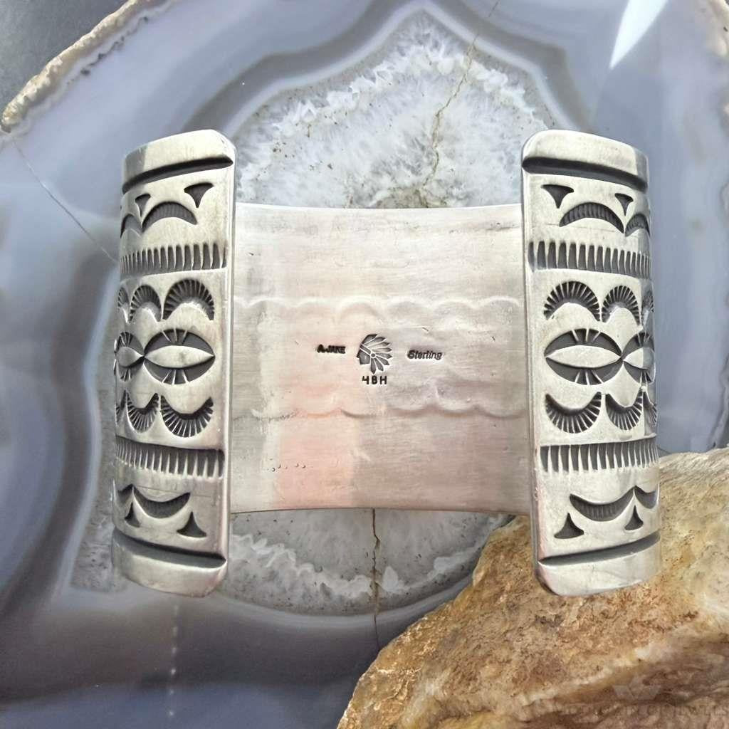 Albert Jake Navajo Native American Sterling Silver High Grade Turquoise Unisex Bracelet