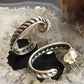 Carolyn Pollack Sterling Silver Engraved Rope Half Hoop Earrings For Women
