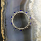 Carolyn Pollack Sterling Silver Lapis Lazuli Eternity Band Ring Size 8 For Women