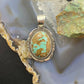 Wydell Billie Sterling Silver Oval Turquoise w/Brown Matrix Unisex Pendant