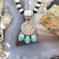 Genuine 1935 Silver 90% Silver Mercury Dime Coin Mohave Turquoise Unisex Sterling Silver Pendant