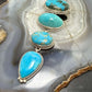 Sterling Silver Southwestern Style Kingman Turquoise 32" Necklace For Women #1