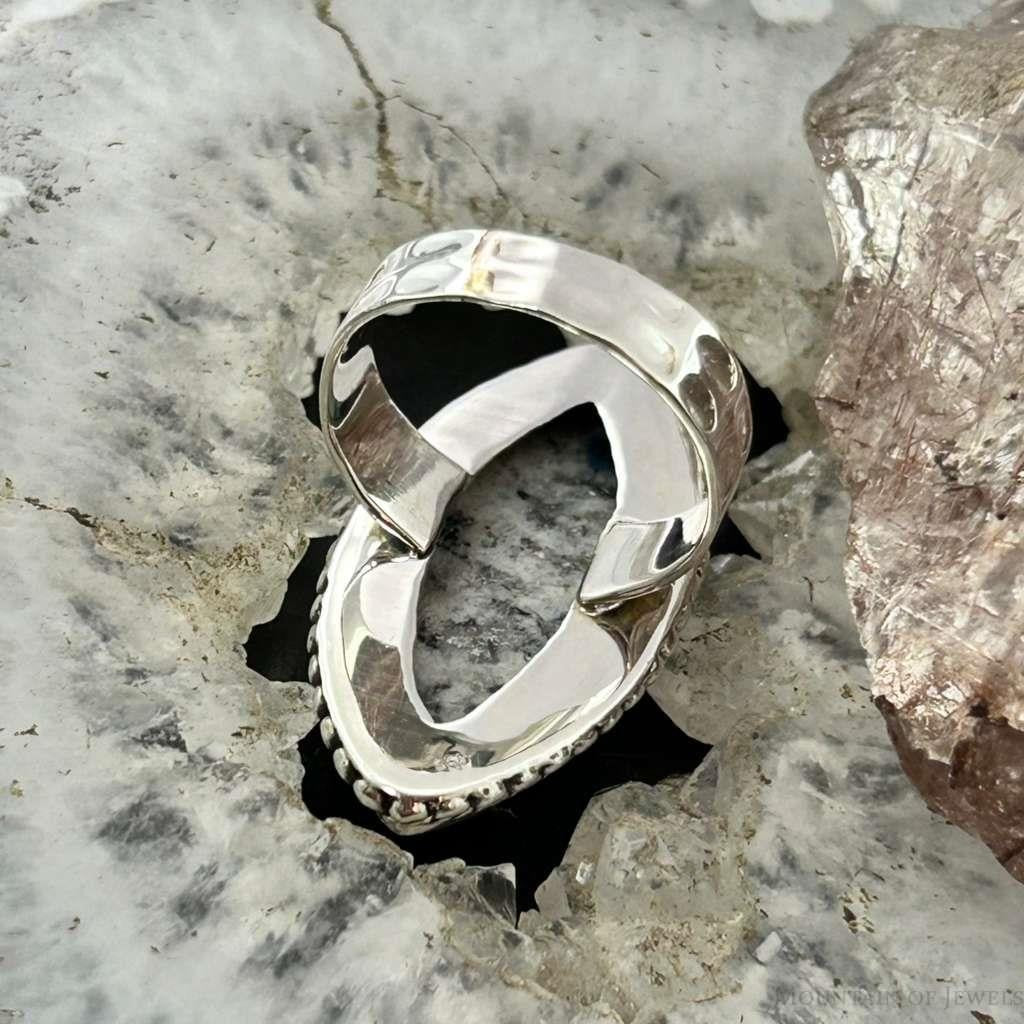 Sterling Silver Southwestern Style Marquise K2 Jasper Ring Size 7 For Women