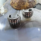 Carolyn Pollack Vintage Sterling Silver Decorated Wide Hoop Earrings For Women