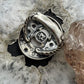 Carolyn Pollack Sterling Silver White Buffalo Petroglyph Ring Size 9 For Women