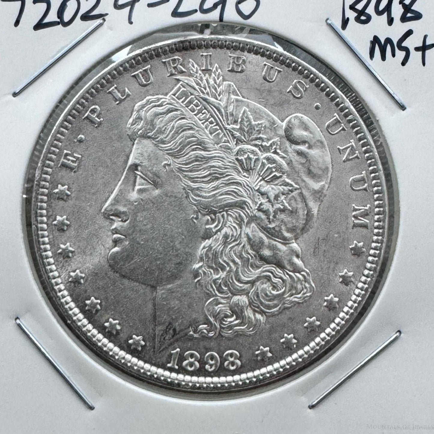 1898 US 90% Morgan Silver Dollar MS #72024-2GO