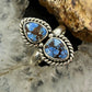 Sterling Silver Southwestern Style 2 Golden Hill Turquoise Ring Size 10.75 For Women
