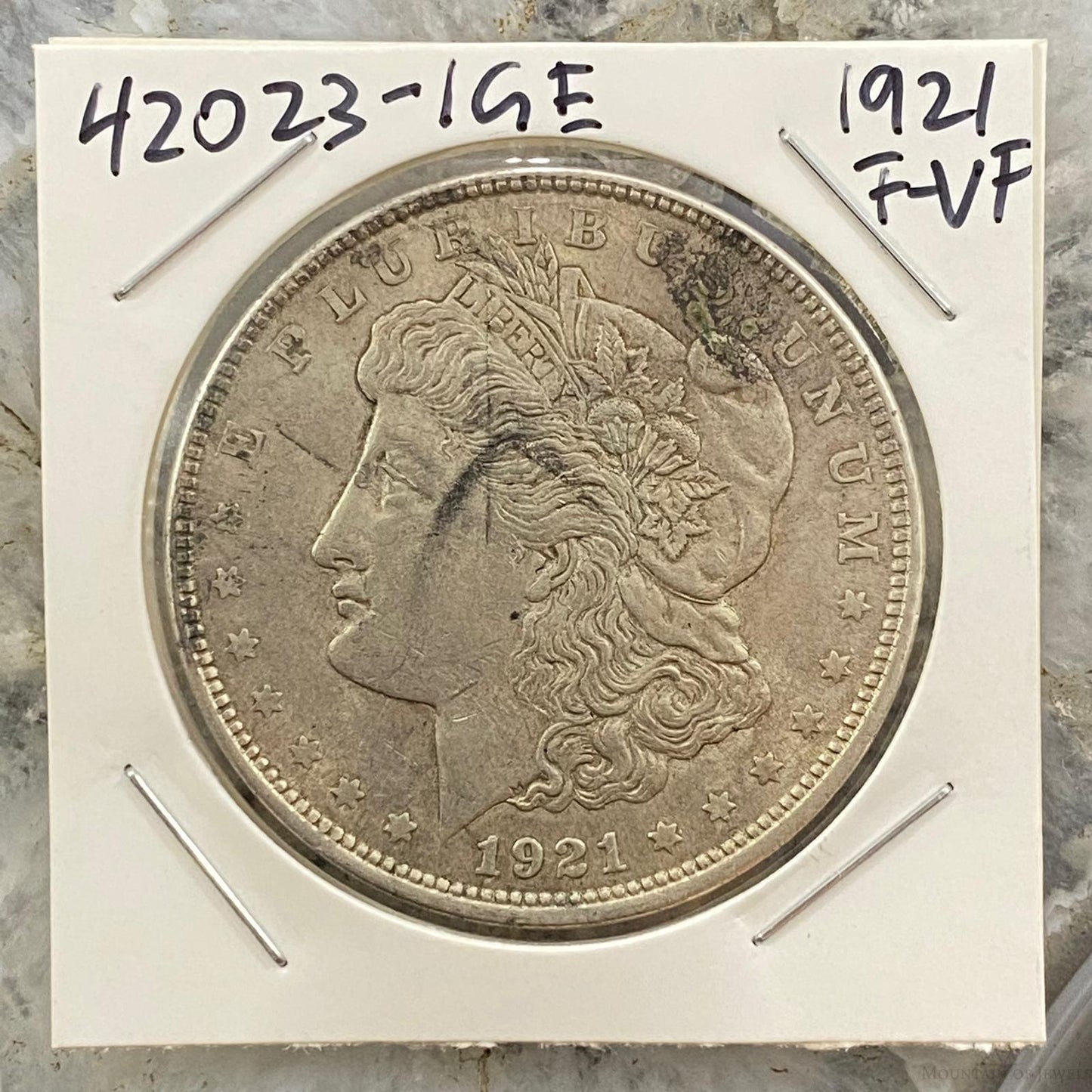 1921 $1 US Morgan Silver Dollar Coin F-VF #42023-1GE