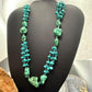 Vintage Native American Rough & Chunky Turquoise & Beads 22" Necklace For Women