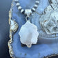 Sterling Silver Southwestern Style Large Chubby Teardrop Sierra Bella Turquoise Pendant For Women