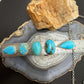 Sterling Silver Southwestern Style Kingman Turquoise 32" Necklace For Women #1
