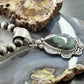 Sterling Silver Southwestern Style Teardrop Emerald Decorated Pendant For Women