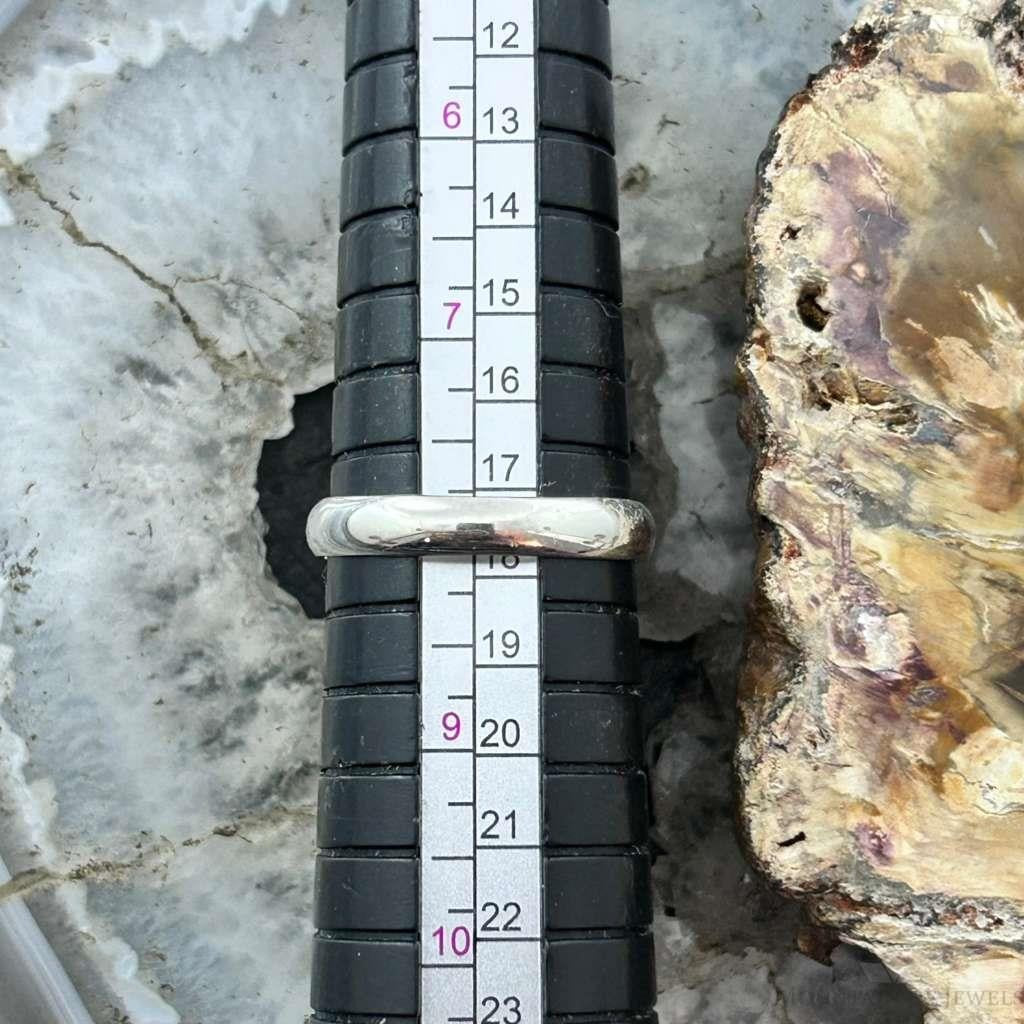 Sterling Silver Southwestern Style Golden Hill Turquoise Ring Size 8 For Women