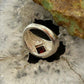 Carolyn Pollack Sterling Silver Faceted Garnet Decorated Ring For Women