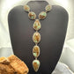Sterling Silver Southwestern Style Montezuma Turquoise Lariat 25.5" Necklace For Women