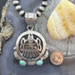 Alonzo Mariano Native American Sterling Silver Overlay Native American Motifs Unisex Pendant