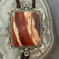 Sterling Silcer Southwestern Style Large Snake Skin Jasper Decorated Bolo Tie For Men