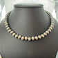 Sterling Silver Southwestern Style Navajo Pearl Beads 8 mm Necklace 16"-18" For Women