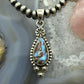 Sterling Silver Southwestern Style Teardrop Golden Hill Turquoise Pendant For Women