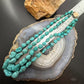 Vintage Silver Native American Graduated Rough Turquoise 18" Necklace For Women