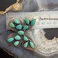 Sterling Silver Southwestern Style Kingman Turquoise Butterfly Pendant 20" Necklace For Women