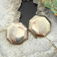 Vintage Sterling Silver Octagon Fashion Stud Earrings For Women