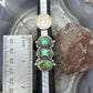 Sterling Silver Southwestern Style 3 Sonora Gold Turquoise Adjustable Ring For Women