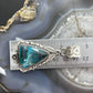 Sterling Silver Southwestern Style Triangle Shattuckite Pendant For Women