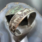 Alex Becenti Native American Sterling Silver Horses in The Wild Storyteller Unisex Cuff