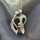 Carolyn Pollack Sterling Silver Loving Family of 3 Pendant Necklace For Women
