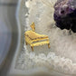 14K Yellow Gold Piano Dainty Unisex Charm/Pendant