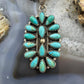 Sterling Silver Southwestern Style Turquoise Decorated Cluster Pendant For Women