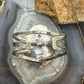 Sterling Silver Southwestern Style Large Oval Variscite Bracelet For Women