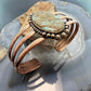 Copper Southwestern Style Turquoise #8 Decorated Cluster Bracelet For Women