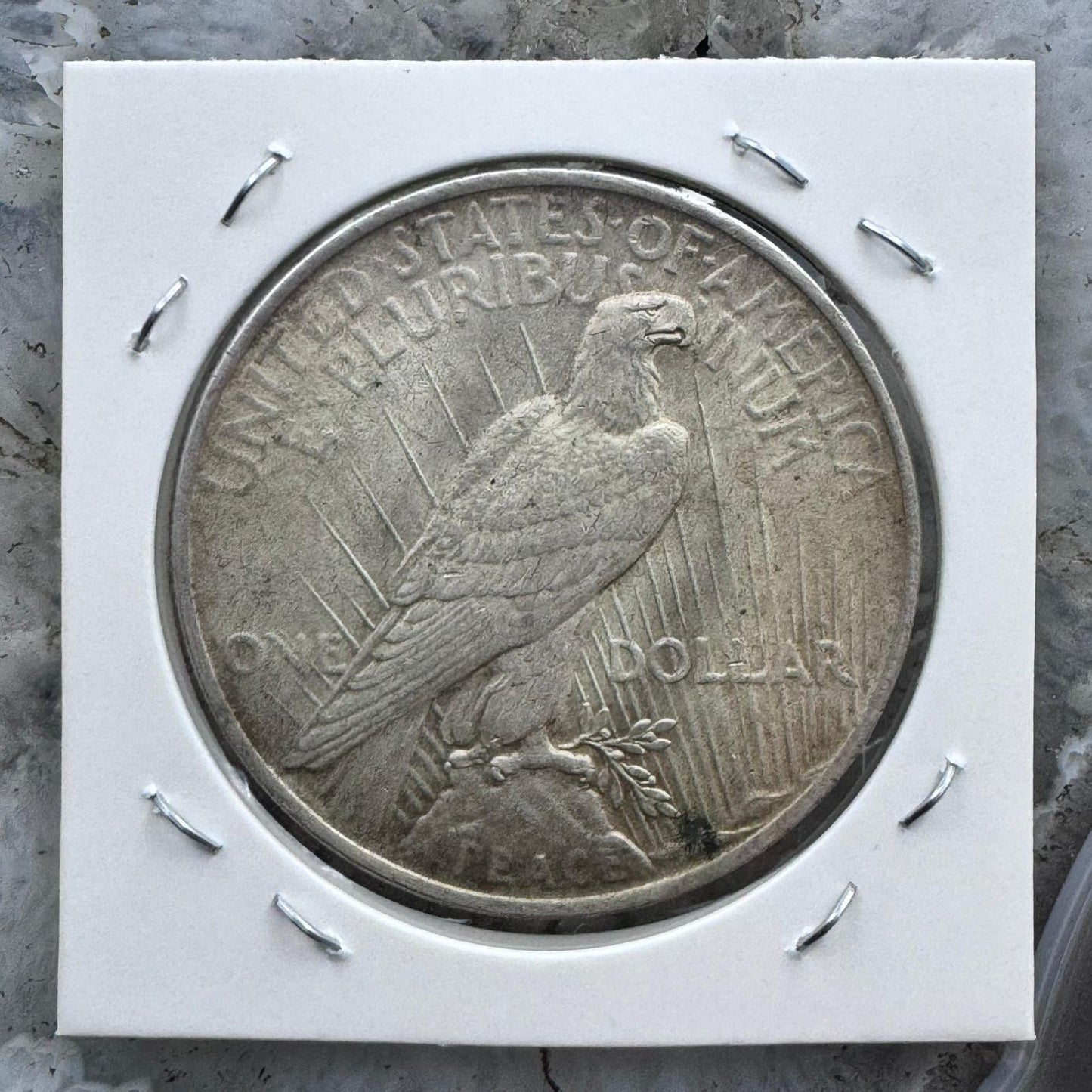 1923 US 90% Peace Silver Dollar F-VF #61325-2OX