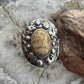 Carolyn Pollack Sterling Silver Oval Picture Jasper Petroglyph Ring For Women