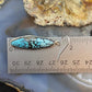 Native American Sterling Silver Marquise Chinese Turquoise Dangle Earrings