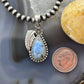 Sterling Silver Southwestern Style Teardrop Golden Hill Turquoise Pendant For Women