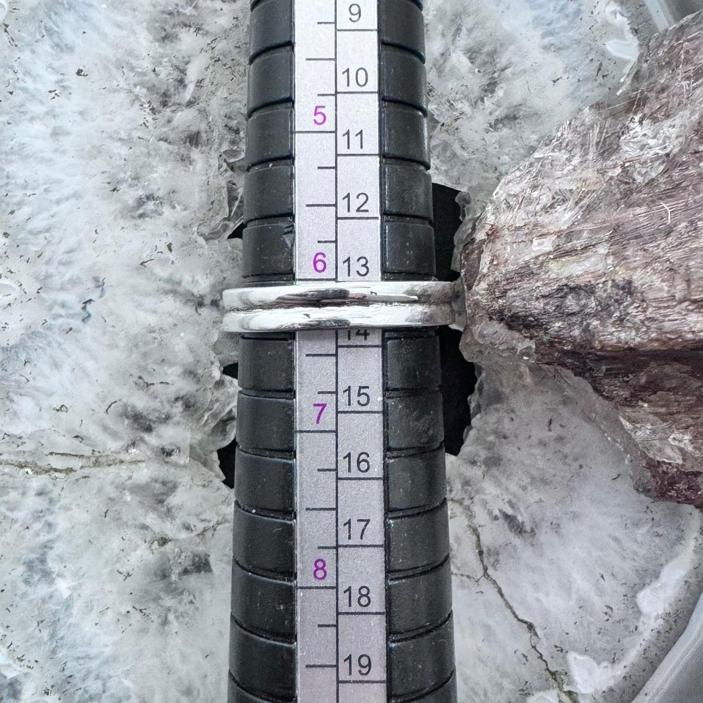 Native American Sterling Silver Lapis Bar Ring Size 6.25 For Women