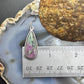 Sterling Silver Southwestern Style Teardrop Ruby Zoisite Dangle Earrings For Women