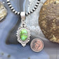 Sterling Silver Southwestern Style Sonora Gold Turquoise Decorated Pendant For Women